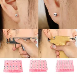 98/24Pcs Ear Piercing Special Ear Studs Surgical Steel Earrings Set for Body Ear Piercing Gun Tools Kits Jewelry Ear Studs