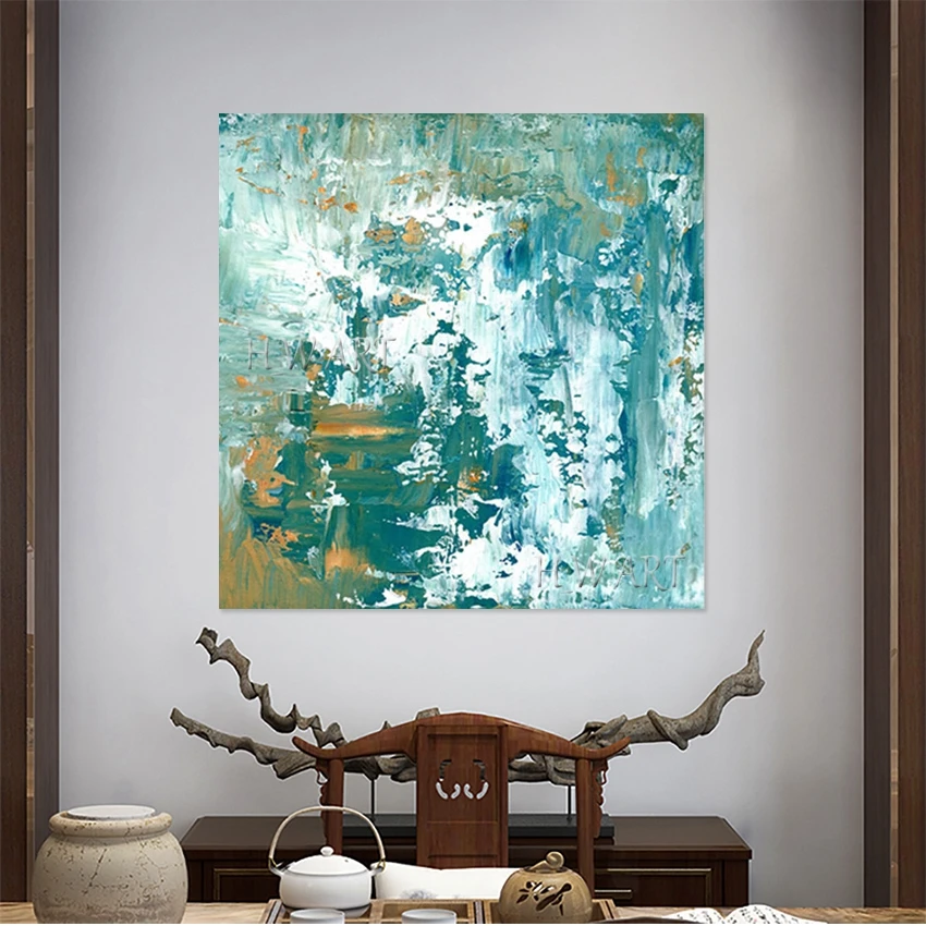 Interior Picture, Canvas Roll Art, Abstract Handmade Oil Paintings, Frameless, New Design, Acrylic Decor, Bedroom Wall Artwork