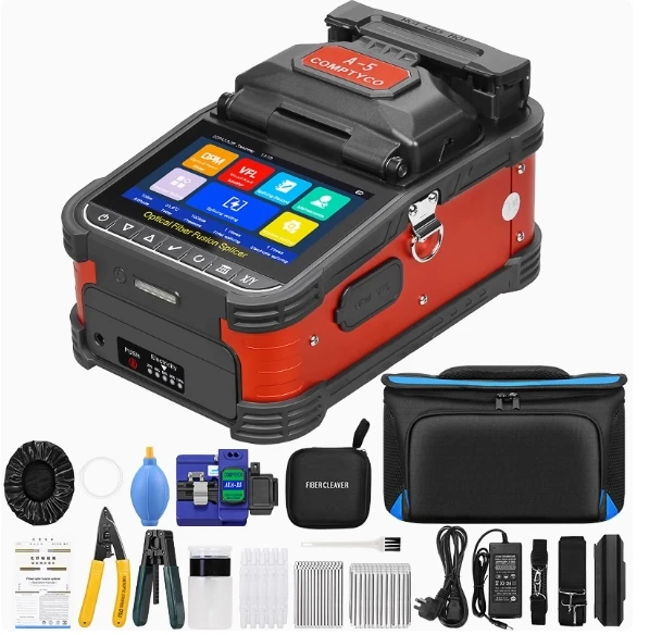 

For FONGKO AI9 Optical Fiber Fusion Splicer State-of-the-Art Optic Equipment for FTTH/FTTA Network Single-Mode Fiber (G652D) POE