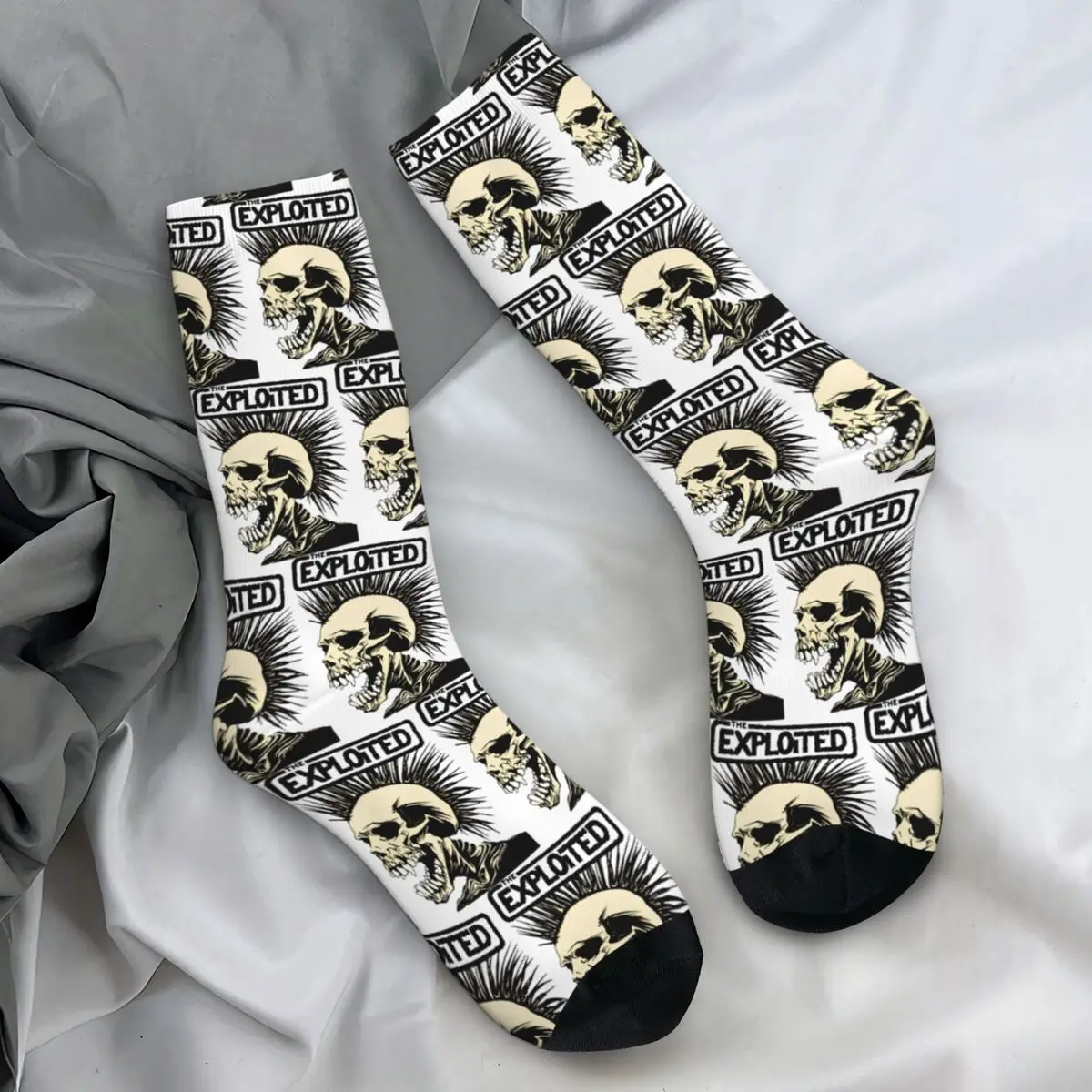 Calcetines de banda de música Punk Rock para hombre, medias casuales, antideslizantes, Unisex, gráfico de alta calidad para monopatín, otoño