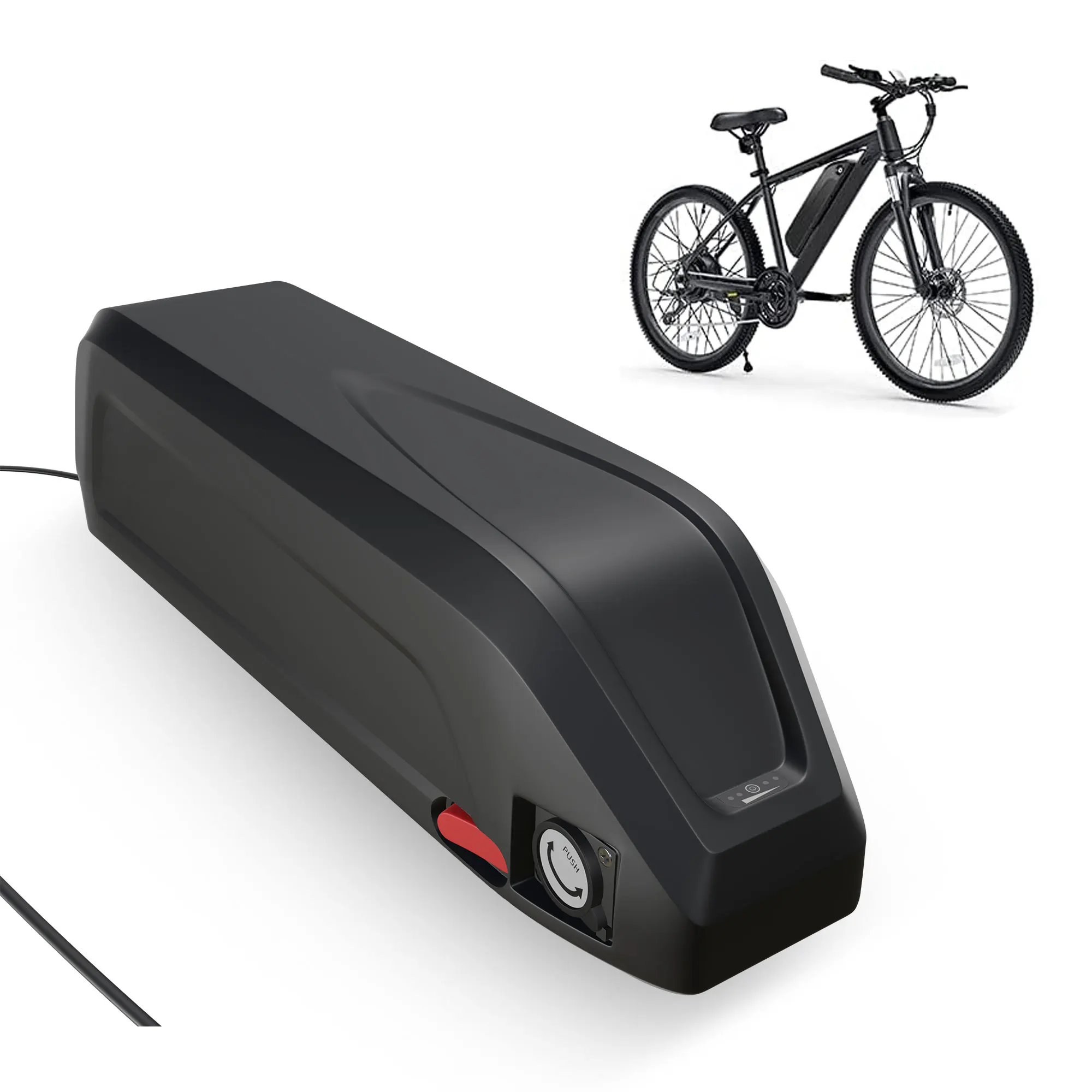 Ebike Battery Hailong 36V 48V 13Ah 15Ah 20AH 24AH Downtube 18650 Electric Bike Batteria for 350W 500W 750W 1000W 1500W Motor