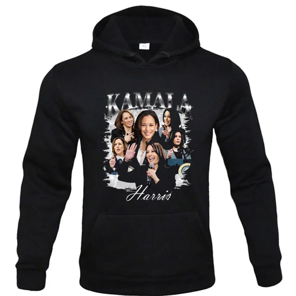 Kamala Harris for President 2024 Graphic Vintage Photo President Y2k Clothes Sweatshirt Tops New in Hoodies & Sweatshirts Men