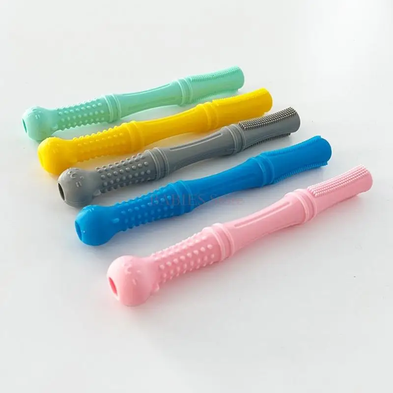 C9GB pailles à mâcher jouet Tubes dentition soulagement dentition bébé anneau dentition Tube à mâcher 6