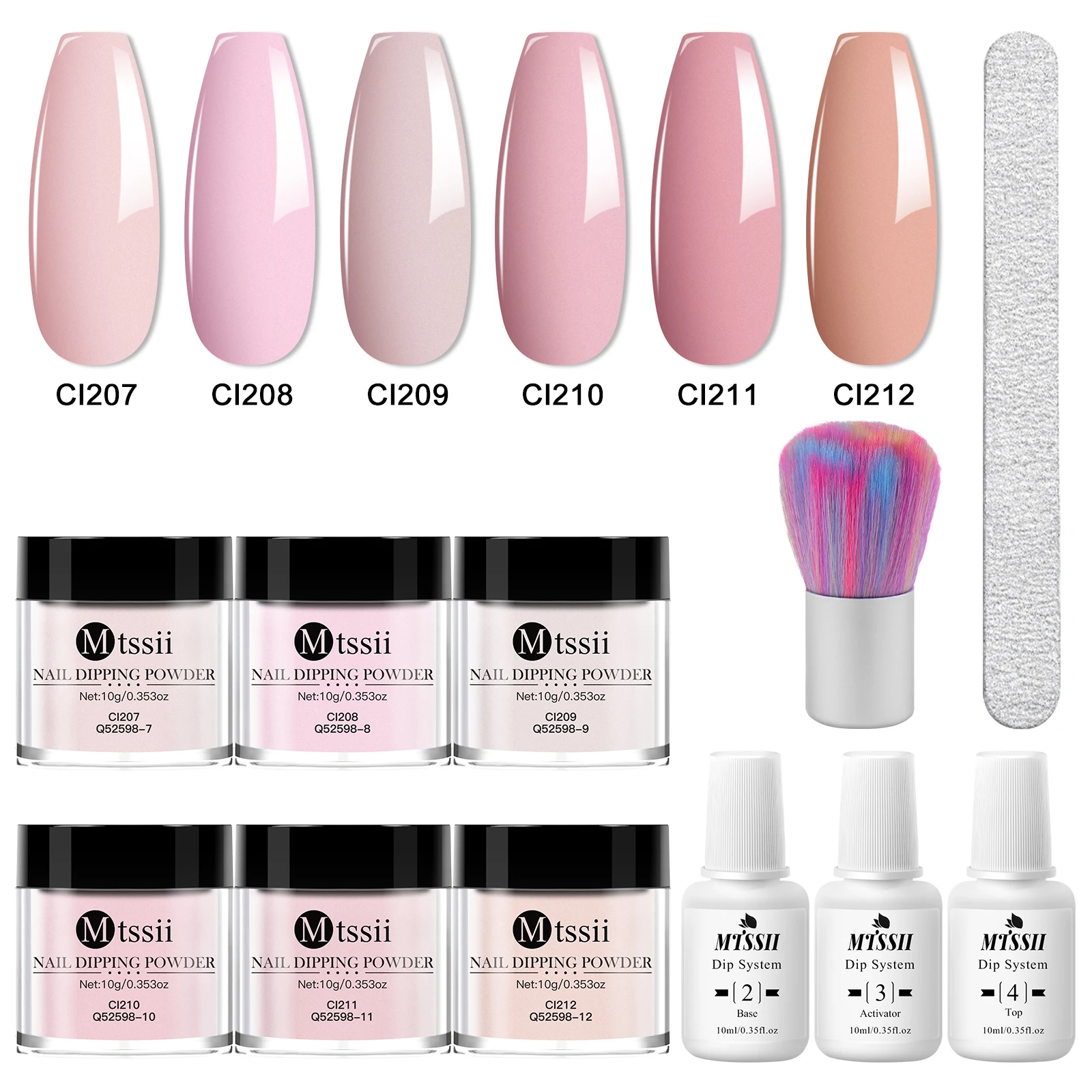 11 قطعة 10 جرام مسمار غمس مسحوق مجموعة الطبيعية الجافة لا مصباح علاج مسمار بريق الصباغ تراجع مسحوق السائل نظام عدة مسمار الفن الديكور #1