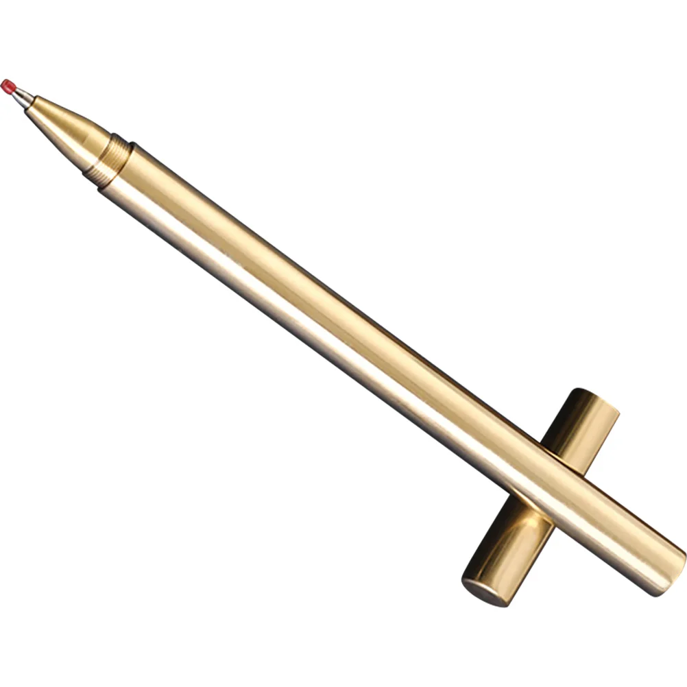 

Retro Advertising Copper Pen Practical Gift Portable Writing Pens for Office Business Use Fine Tip Sign Pen