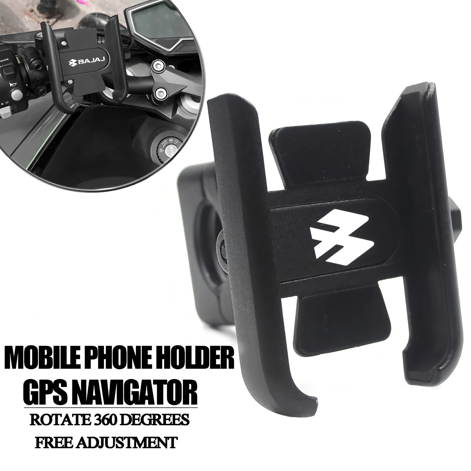 For Bajaj Pulsar 125 150 180 Rs200 Ns200 Ns160 Ns Rs 200 Dominar 250 400 Handlebar Mirror Mobile Phone Holder GPS Stand Bracket