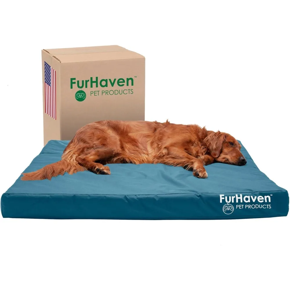 

Furhaven Water-Resistant Cooling Gel Dog Bed for Large Dogs w/ Removable Washable Cover, For Dogs Up to 95 lbs - Indoor/Outdoor