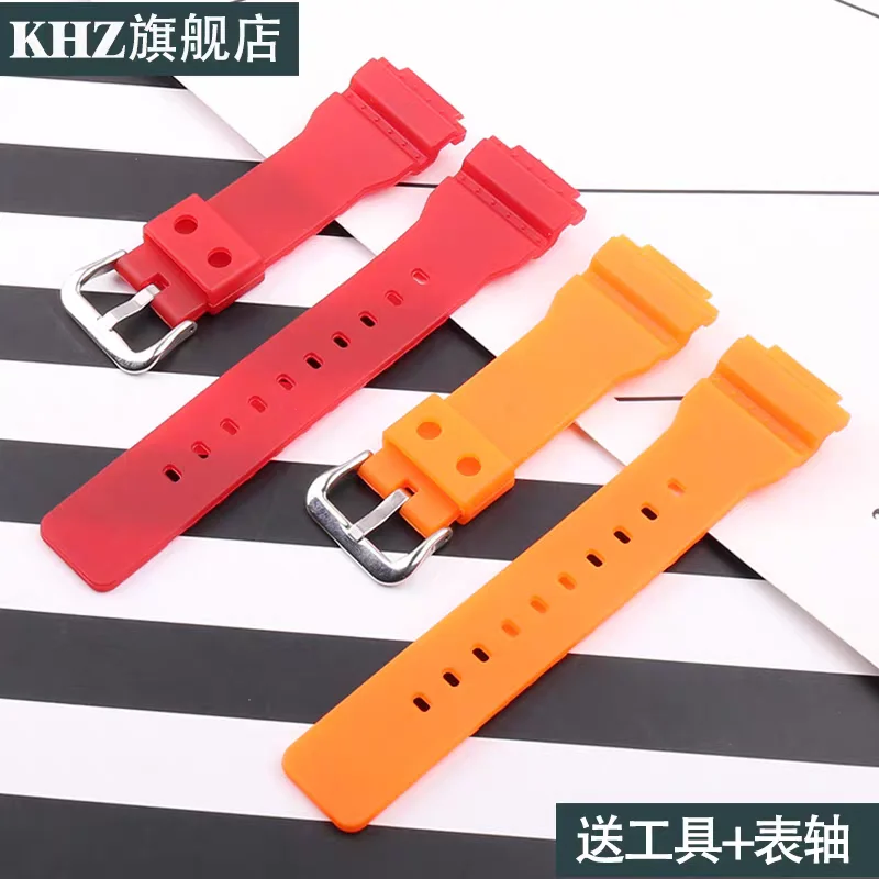 16 مللي متر الرجال الراتنج حزام ساعة اليد اكسسوارات متوافقة ل كاسيو GMA-S110 S120 S130 S140 حزام (استيك) ساعة المرأة المطاط الرياضة معصمه