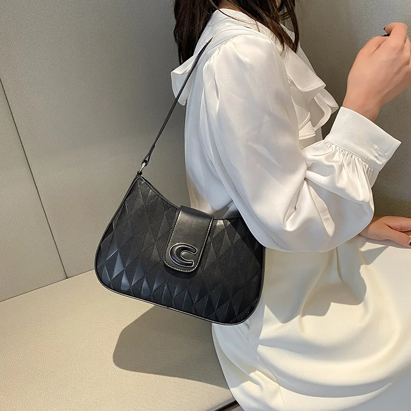 

Premium Shoulder Bag 2025 - Women's Designer Underarm Purse, Structured Square Crossbody with Chain Strap