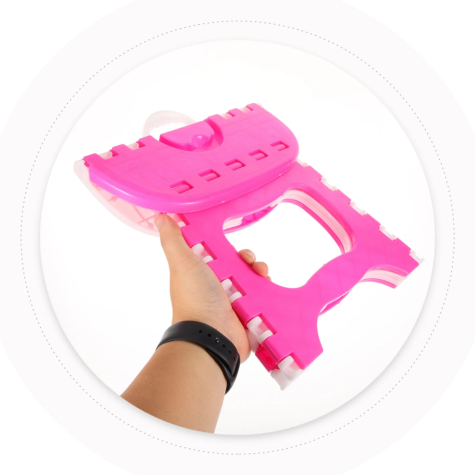 Taburete plegable de plástico, taburete portátil para niños, hogar, baño, jardín, cocina, sala de estar (rosa) taburete plegable