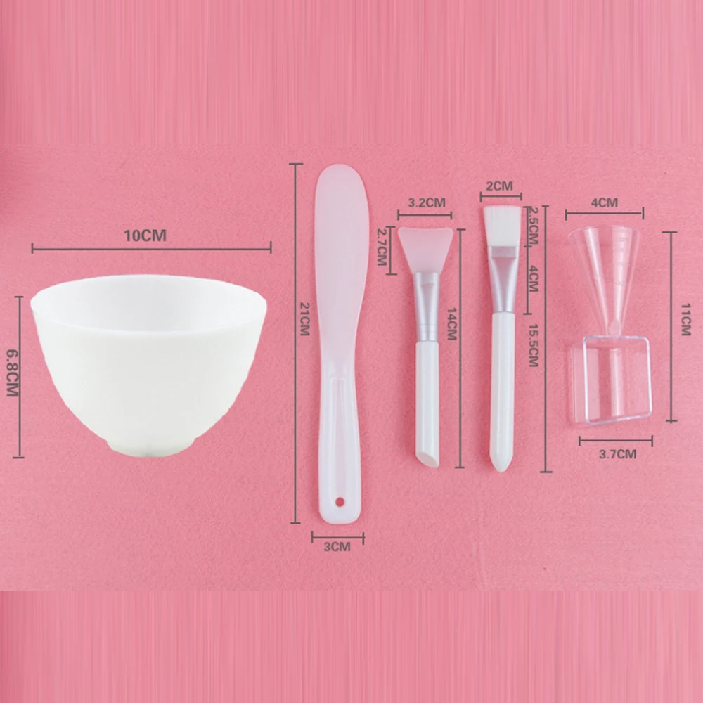 مجموعة وعاء قناع السيليكون أدوات خلط قناع خفيفة الوزن أدوات العناية ببشرة الوجه عالية الجودة أدوات التجميل DIY للمنزل سبا التجميل
