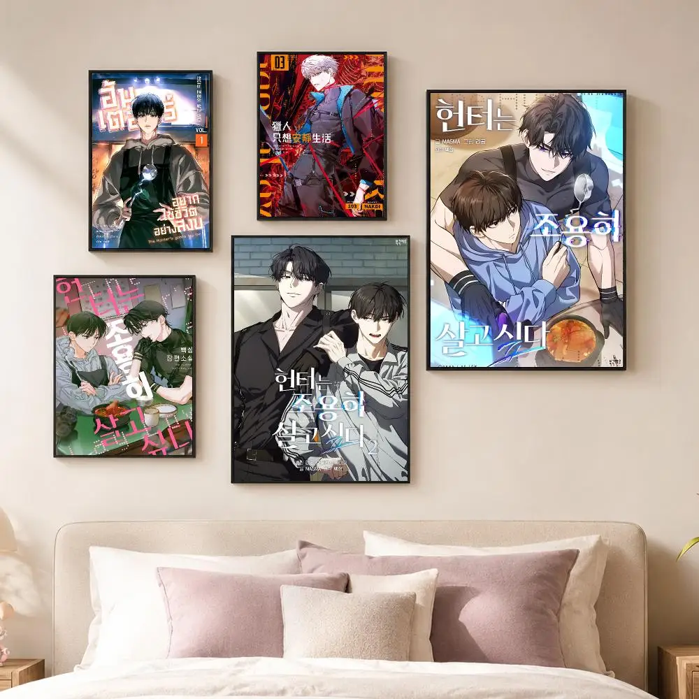 Anime T-The Hunters Gonna Lay Now Poster Vintage PP Paper Wall Art Home Decor Print for Bedroom Living Room Aesthetic Gift