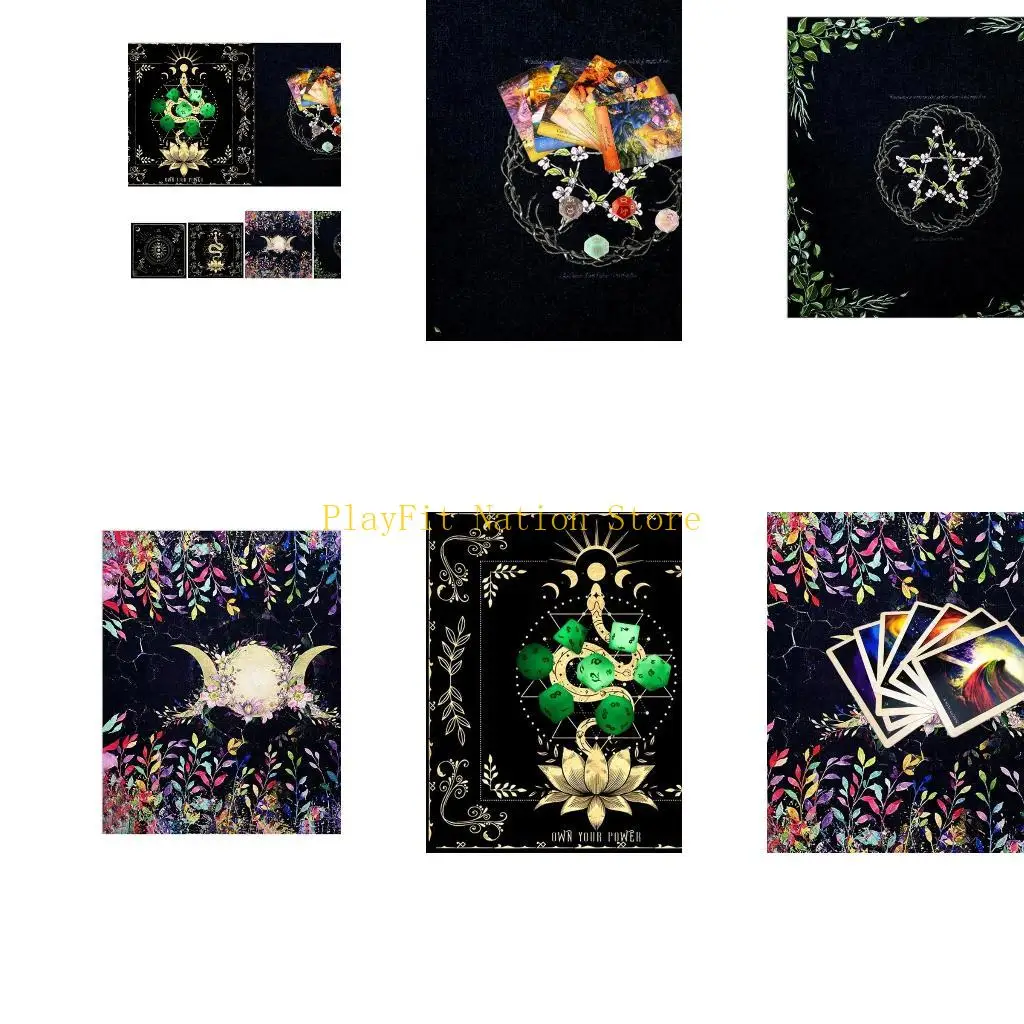 

242F Divination Altar Tarot Patch Table Cover Magician Daily Board Game Tarot Pad