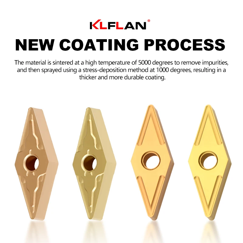 مخرطة تحول خارجية إدراج لتصنيع الفولاذ المقاوم للصدأ والصلب VNMG160404-MA VNMG160408-MA VNMG160404-MS VNMG160408-MS #5