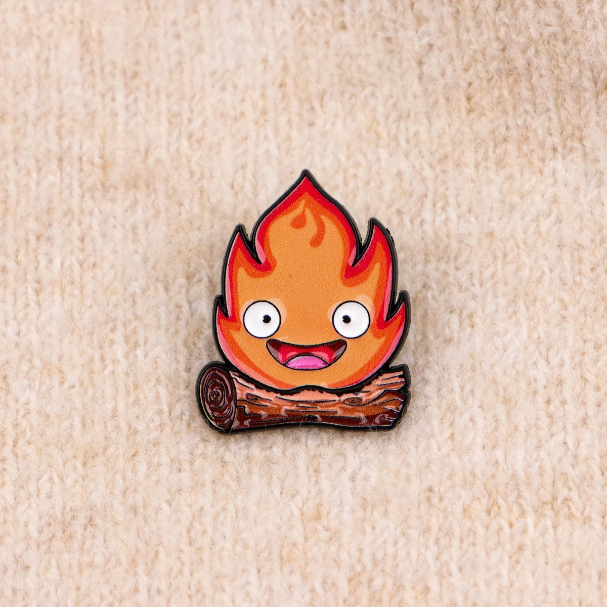 Cute Fire Enamel Pins Anime Movie Brooches Badges for Backpacks Jackets Hats Retro Collection Gifts Cosplay Accessories view 5