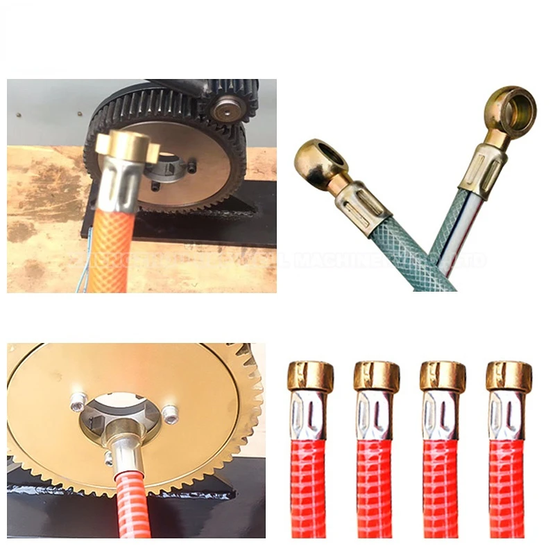 Automatic manual hand operated hydraulic pipe crimper hose press machine hydraulic hose pipe rubber hose wire crimping machine