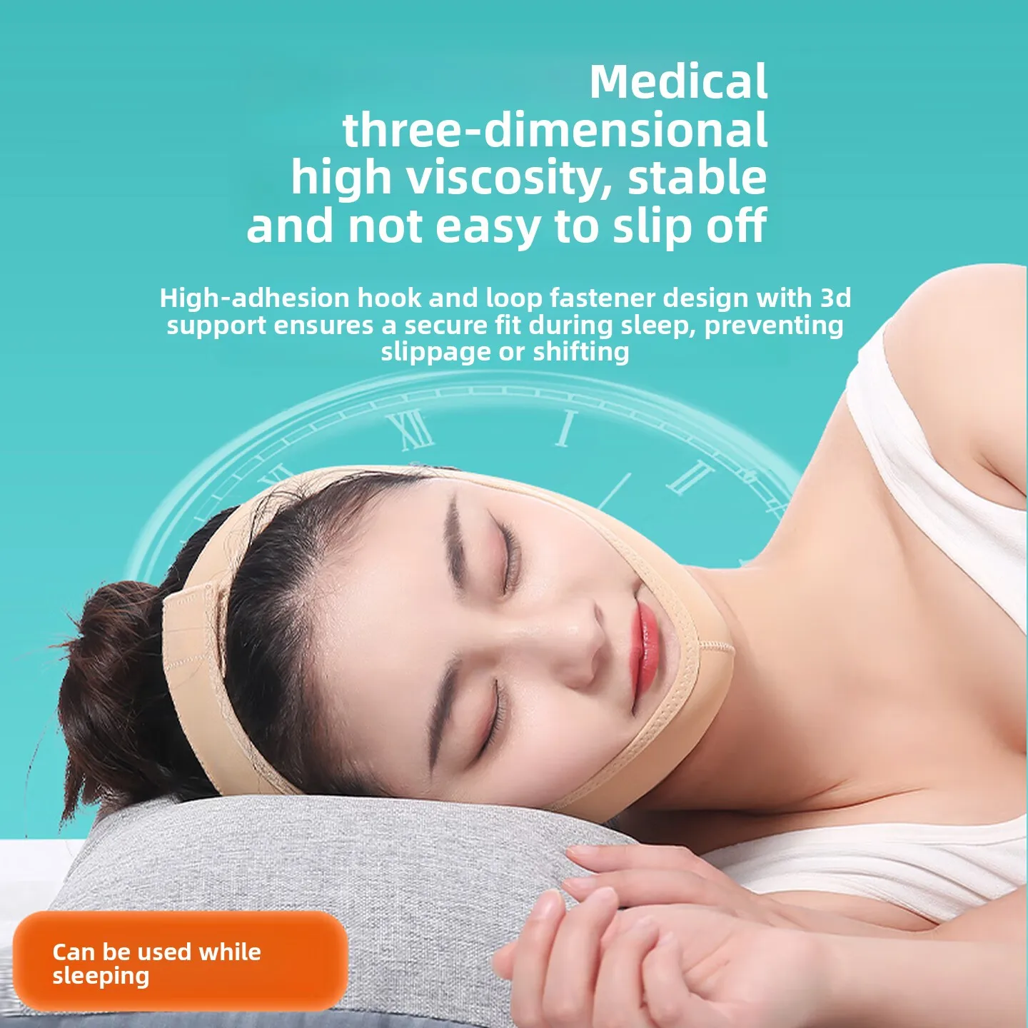 XXL Jaw Support Band Breathable Chin Head Wrap Three Dimensional Support Adjustable Facial Positioning Strap Home Use 턱 지지대