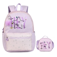Schoolbags 3 PCS Backpack for Teenager Girls 15.6 Inch Laptop Backpack School Bag with Lunch Box Pencil Pouch Set for Students