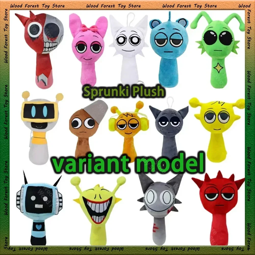 2024 New Sprunki Incredibox Plush Horror Game Toys Cartoon Cute Soft Stuffed Pillow Anime Plush Doll Kid Birthday Xmas Gift