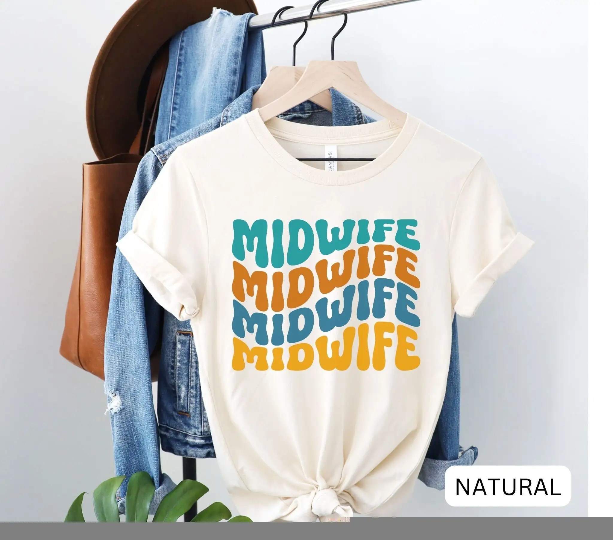 Midwife T Shirt Labor And Delivery Retro L D Doula Birth Worker Baby