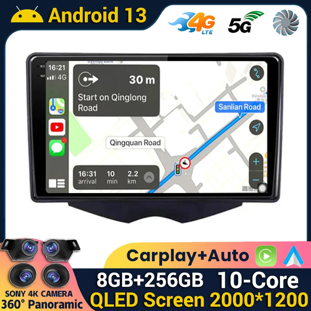 

Android 13 Wireless Carplay GPS Navi For Hyundai Veloster FS 2011 - 2017 Car Radio Multimedia Video Player 360 Camera Stereo 4G