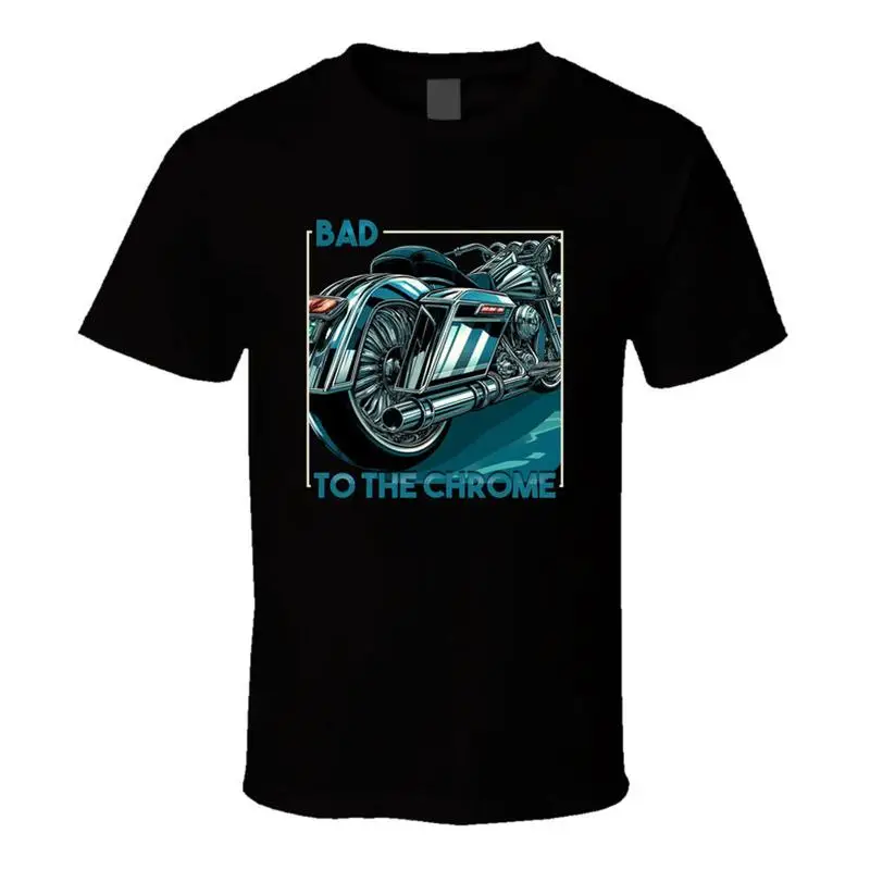 تي شيرت سيئ لراكبي الدراجات النارية من الكروم #1