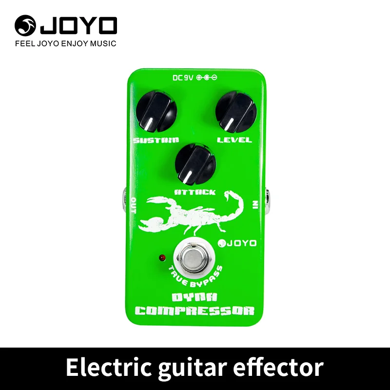 JOYO-Classic Dynamic Compressor Compress Effect Pedal for Electric Guitar, Mini Pedals, True Bypass, Bass Parts, JF-10