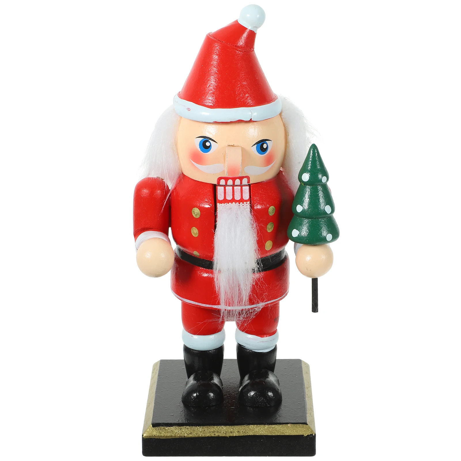 

Santa Claus Nutcracker Wooden Cute Xmas Table Decoration Christmas Nutcracker Puppet Ornament Christmas Gift Xmas Table Ornament