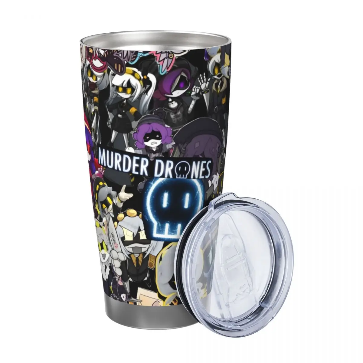 M-Murder-Drones 20oz Cup Large Capacity Car Mug Leak-proof Juice Coffee Cup Food Grade