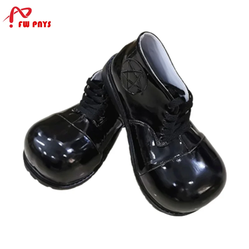 34 سنتيمتر حجم الحرة الأسود مهرج مهرج كبير تو الأحذية للبالغين نادي حفلة تأثيري اكسسوارات المطاط وحيد