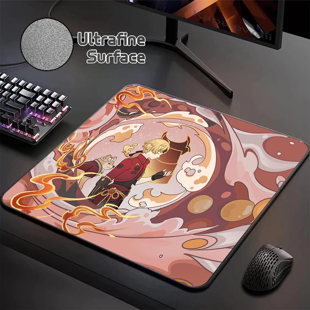 

Ultrafine Surface Mouse Pad 400X450MM Mousepad Gaming Locking Edge Mouse Mat Game Speed Keyboard Pads Genshin Impact Desk Mat