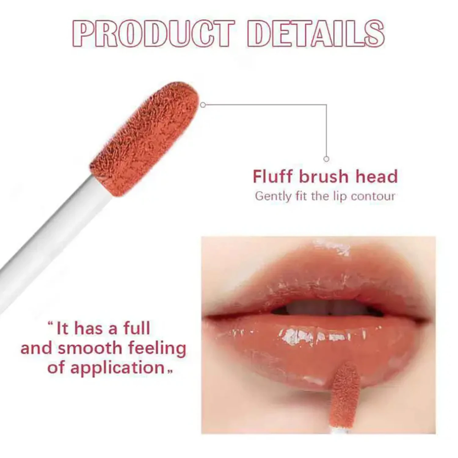 Shimmering, Dazzling, and Juicy Lip Plumper Oil - Moisturizing Lip Gloss for Fuller, Plumper Lips with a Luminous Finish - Enhan