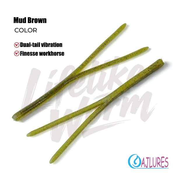 Dubbele staart zachte kunstaas 135mm zinkend drijvend noodle worm aas OSP HP 3D Wacky kunstaas bas zoetwater finesse visgerei