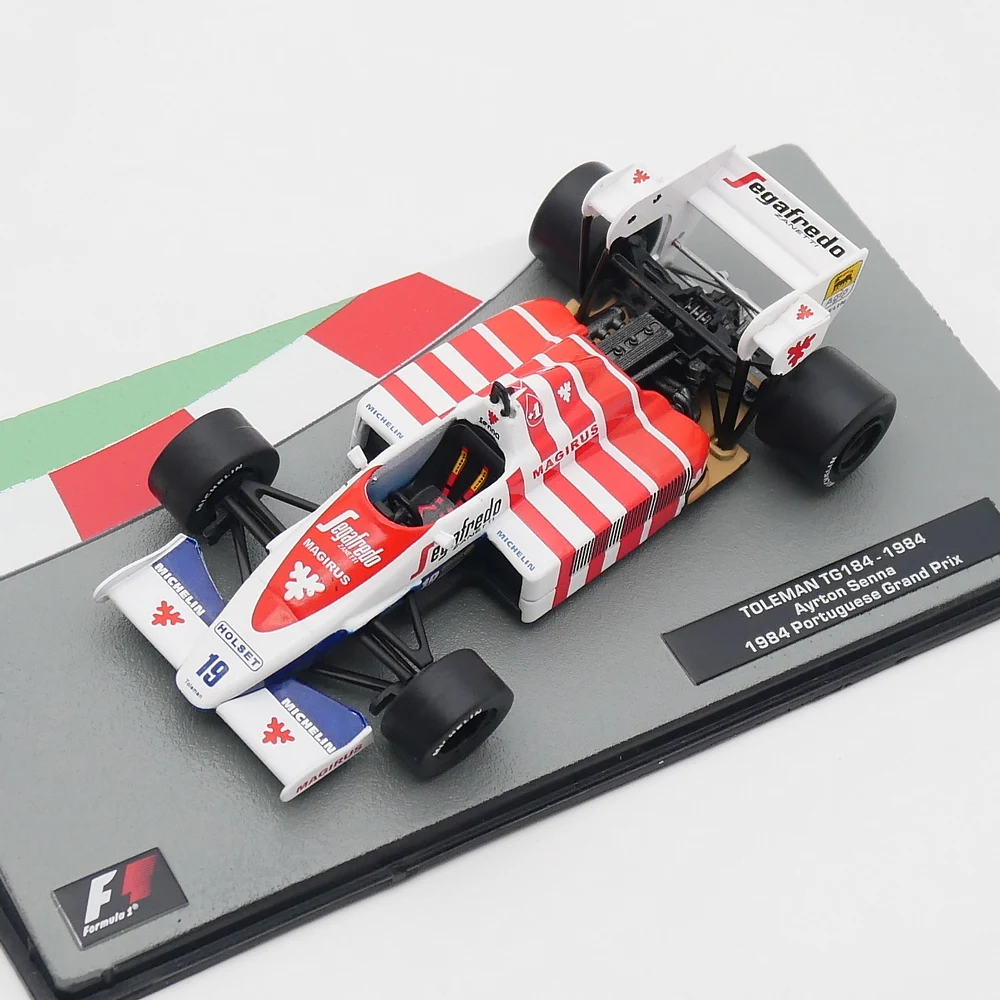 Ixo 1:43 Toleman TG184 1984 Ayrton Senna Diecast Car Model Metal Toy Vehicle