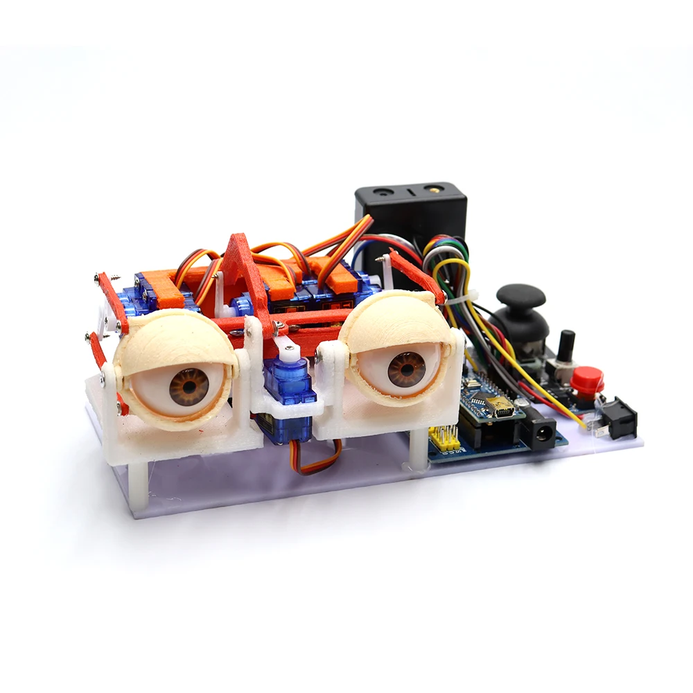 Joystic Control Robotic Eye for Arduino Nano 6 DOF Bionic Robot Servo SG90 Joystick Educational Toys Open Source Code DIY Kit