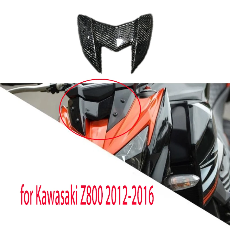 

Motorcycle front windshield deflector bellows fairing head W-plate shell for Kawasaki Z800 2012 2013 2014 2015 2016
