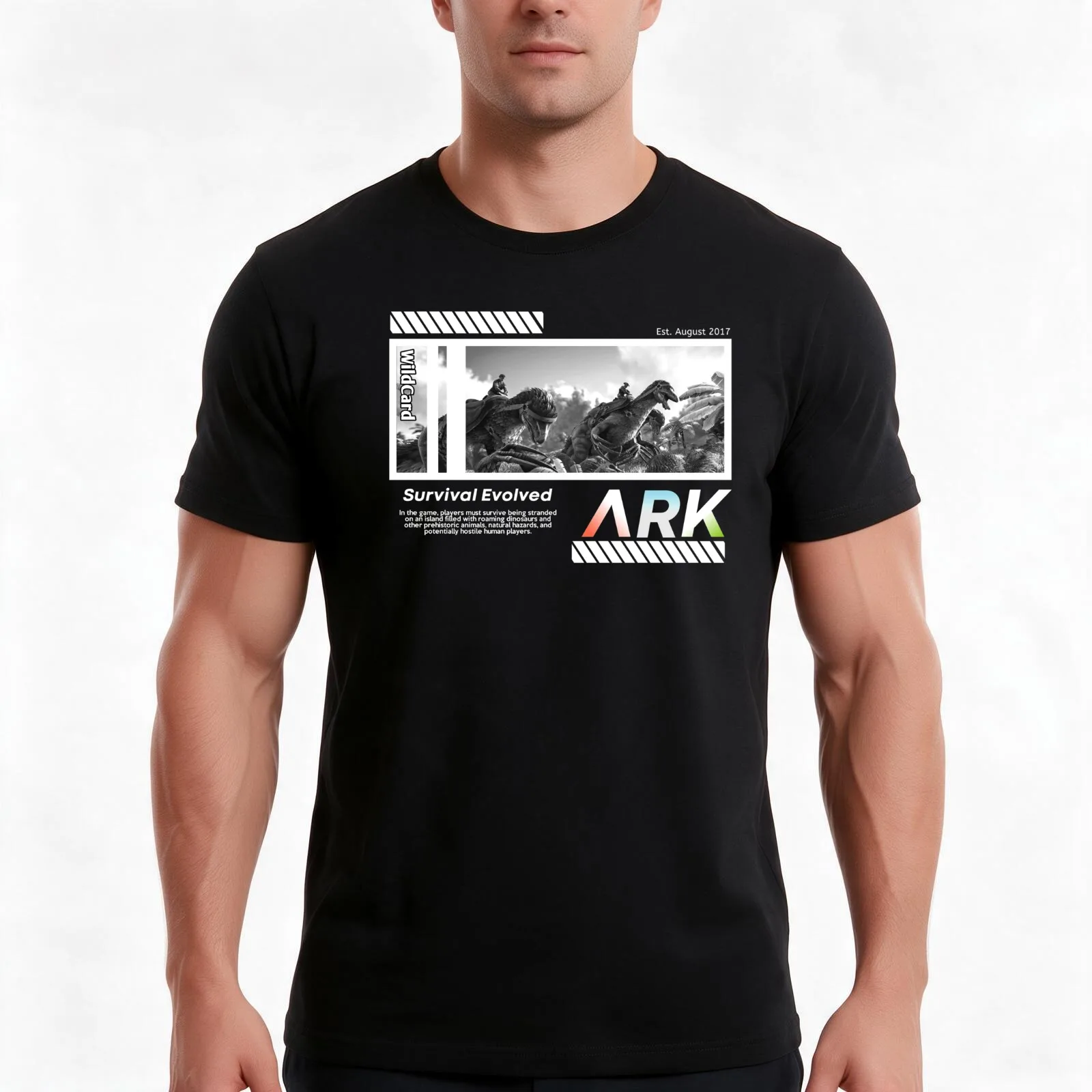 ARK Survival Evolved Simple Design T-Shirt Summer Casual Cotton Tee Oversized Streetwear Tops Vintage Graphic Print
