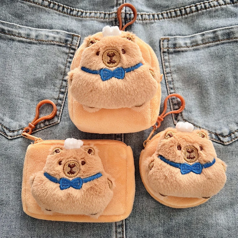

Creative Capybara Anime Coin Purse Lovely Cartoon Earphone Storage Bag Mini Cute Money Change Pouch Bag Pendant