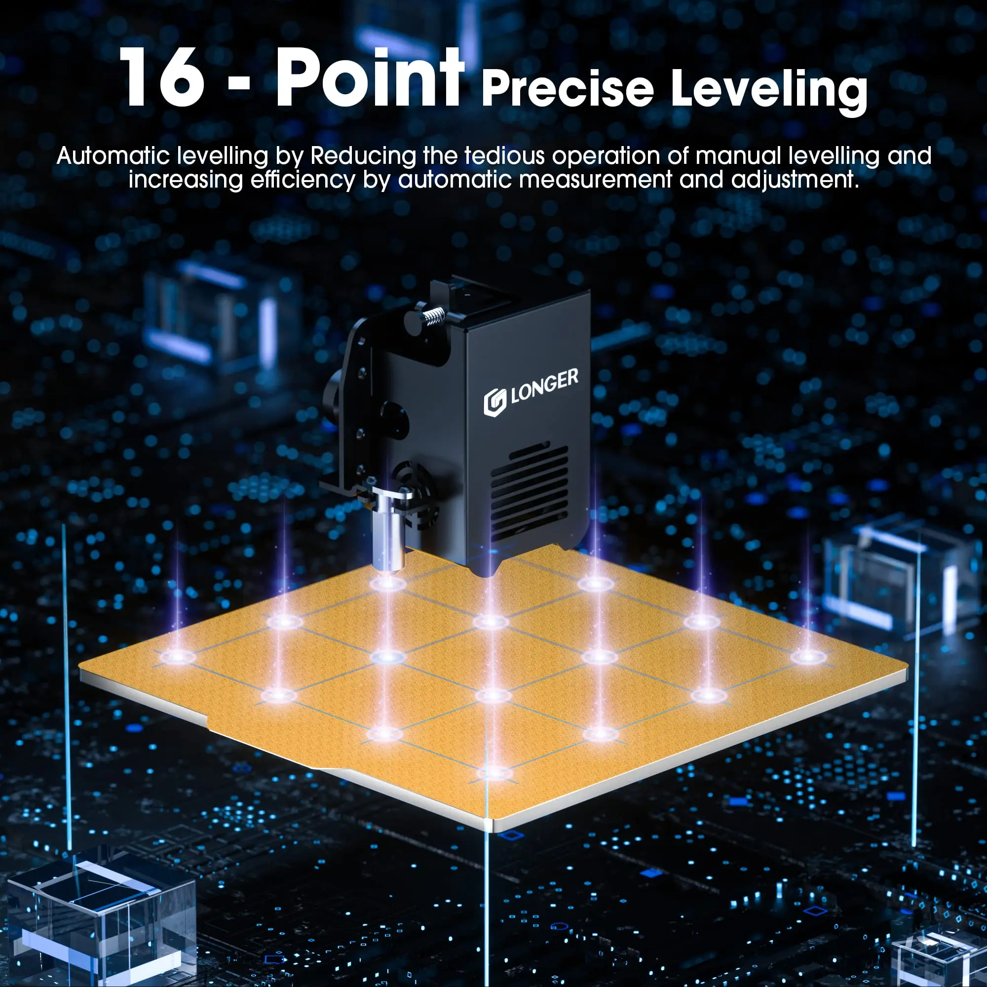 LONGER Laser Engraving Machine  LK4 X FDM 3D Printer with 3D Touch Auto-Levelling Pre-Assembled Silent Open Source Motherboard