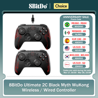 8BitDo Ultimate 2C Wireless Game Controller Wired Gamepad Black Myth WuKong with Hall Effect Joystick for Windows 10/11 Android