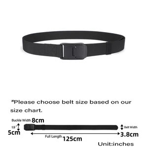 New elastic belt for men and women Fast release buckle real real nylon unisex elastic belt jumpsuit 9 Main Sales Women's Cycling Jumpsuit - №5