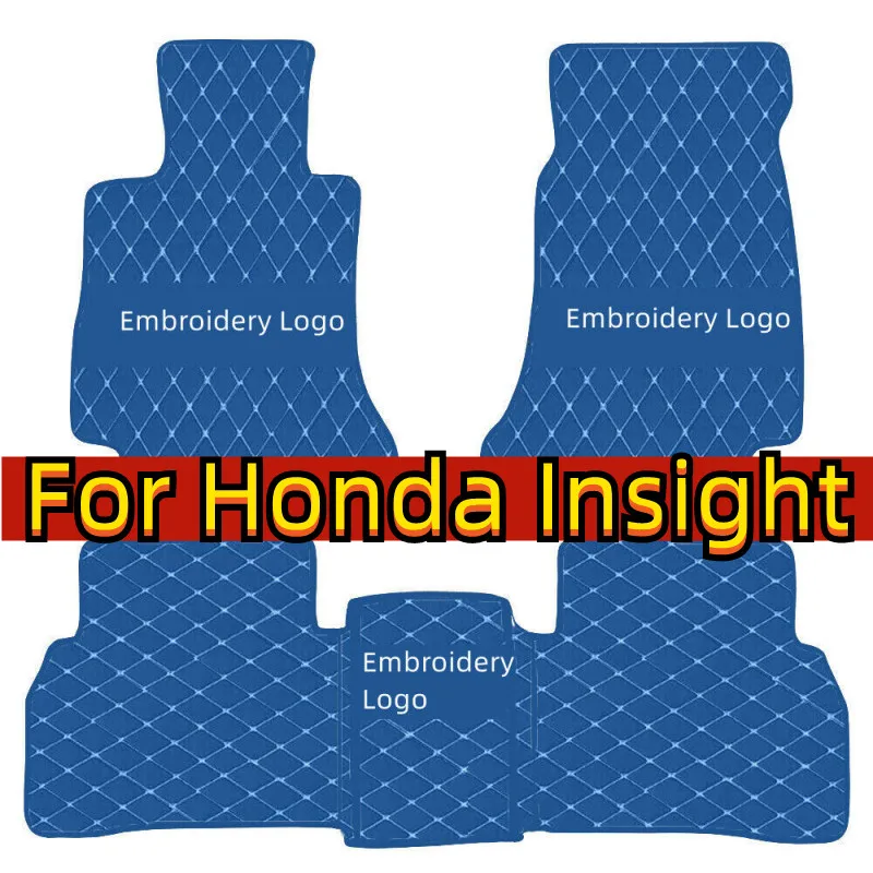 

Car Floor Mats For Honda Insight ZE2 ZE3 2010~2014 Auto Foot Pads Mat Luxury Leather Carpet Rugs Interior Parts Car Accessories