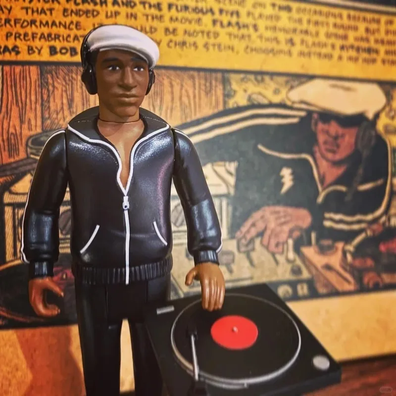 In Stock Super7 Grandmaster Flash ReAction Figure The Furious Five Music Hip Pop Toy Collection Gift Doll Halloween Birthday