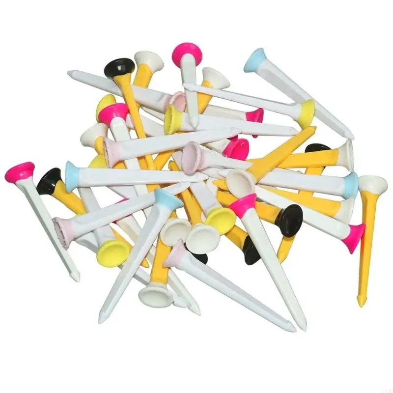 Golf Ball Nails Tees Adjustable Height Golf Ball Tees Holder Reusables Training Aids for Improved Shots 