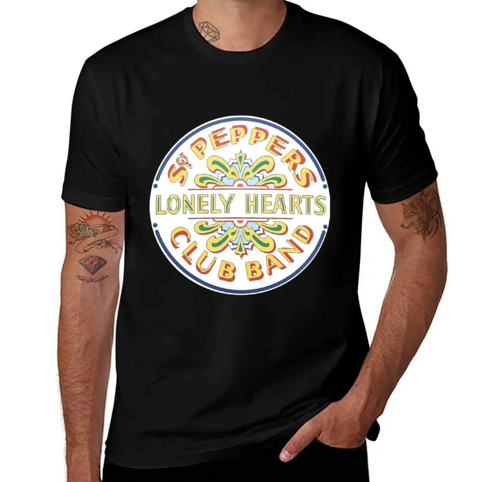 

Sgt Pepper T-Shirt graphic t shirt vintage tees boys animal print Short sleeve tee men