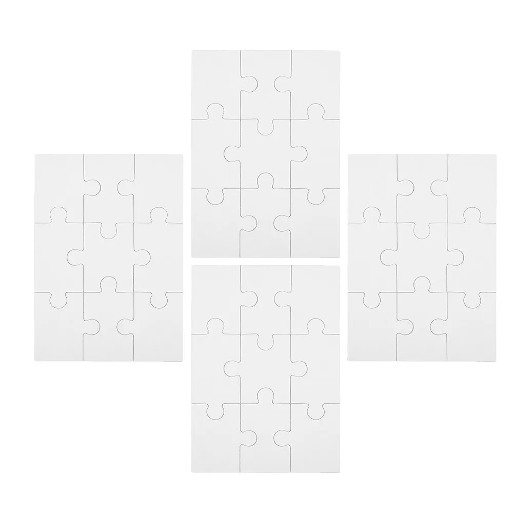 

Thermal Transfer Blank Puzzle DIY Wooden Jigsaw Pieces Sublimation Craft for Custom Design Family Fun Decor Item