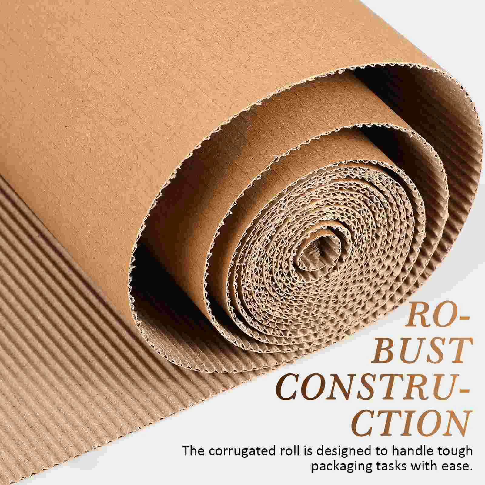 Corrugated Cardboard Rolls Wrap Paper Shipping Materials Packing Mailing Single Face