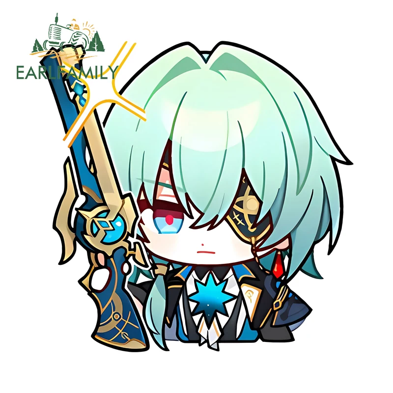 

EARLFAMILY Honkai Star Rail Anaxagoras Kawaii стиль автомобильные наклейки модные мужские граффити наклейки устойчивый к царапинам автомобильный гаджет