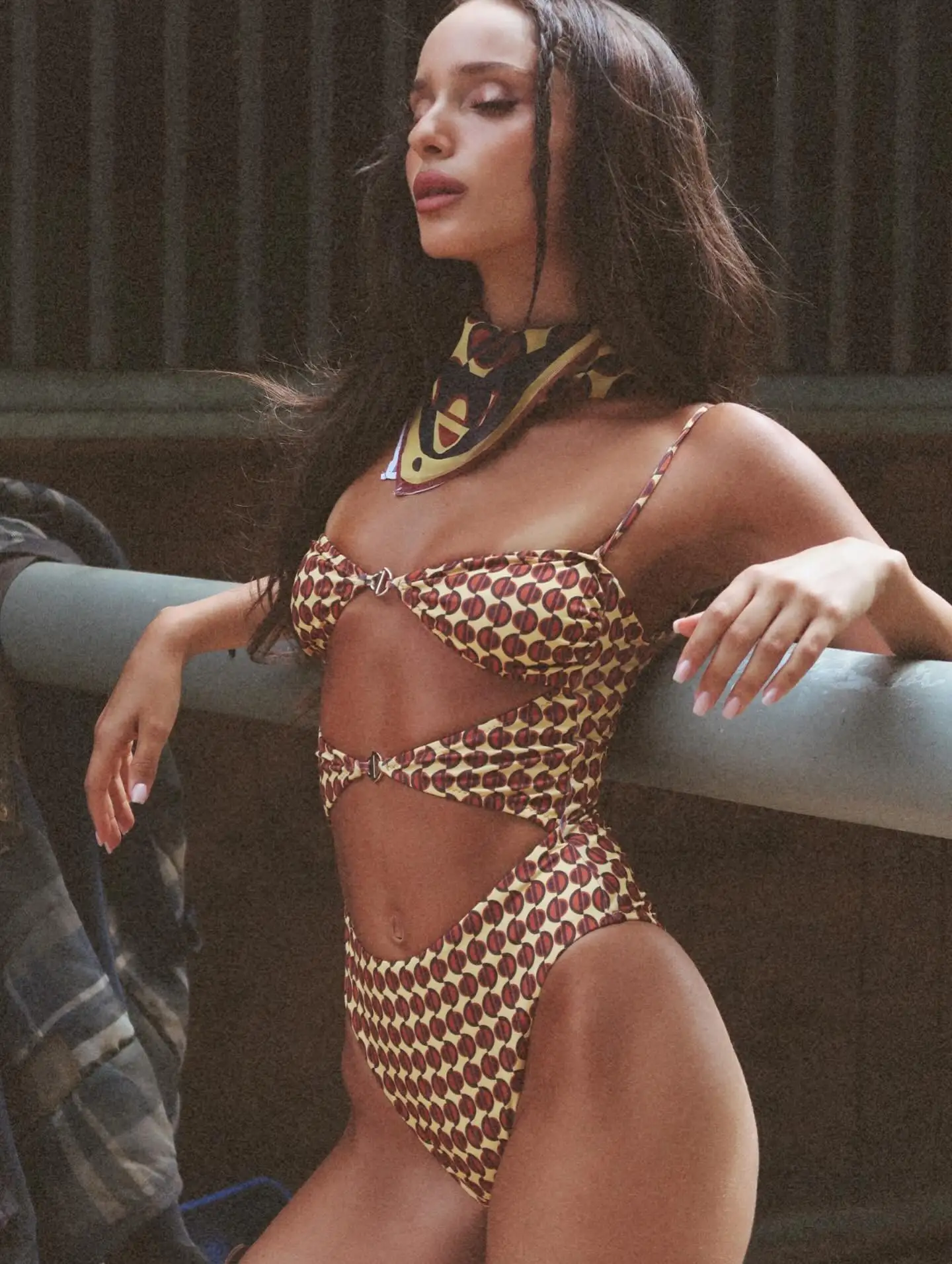 

2026 New Sexy Women One Piece Swimsuit Swimwear Hollow Out Srong Beachwear Bathing Suit High Waist Swimming Suit Cover Ups
