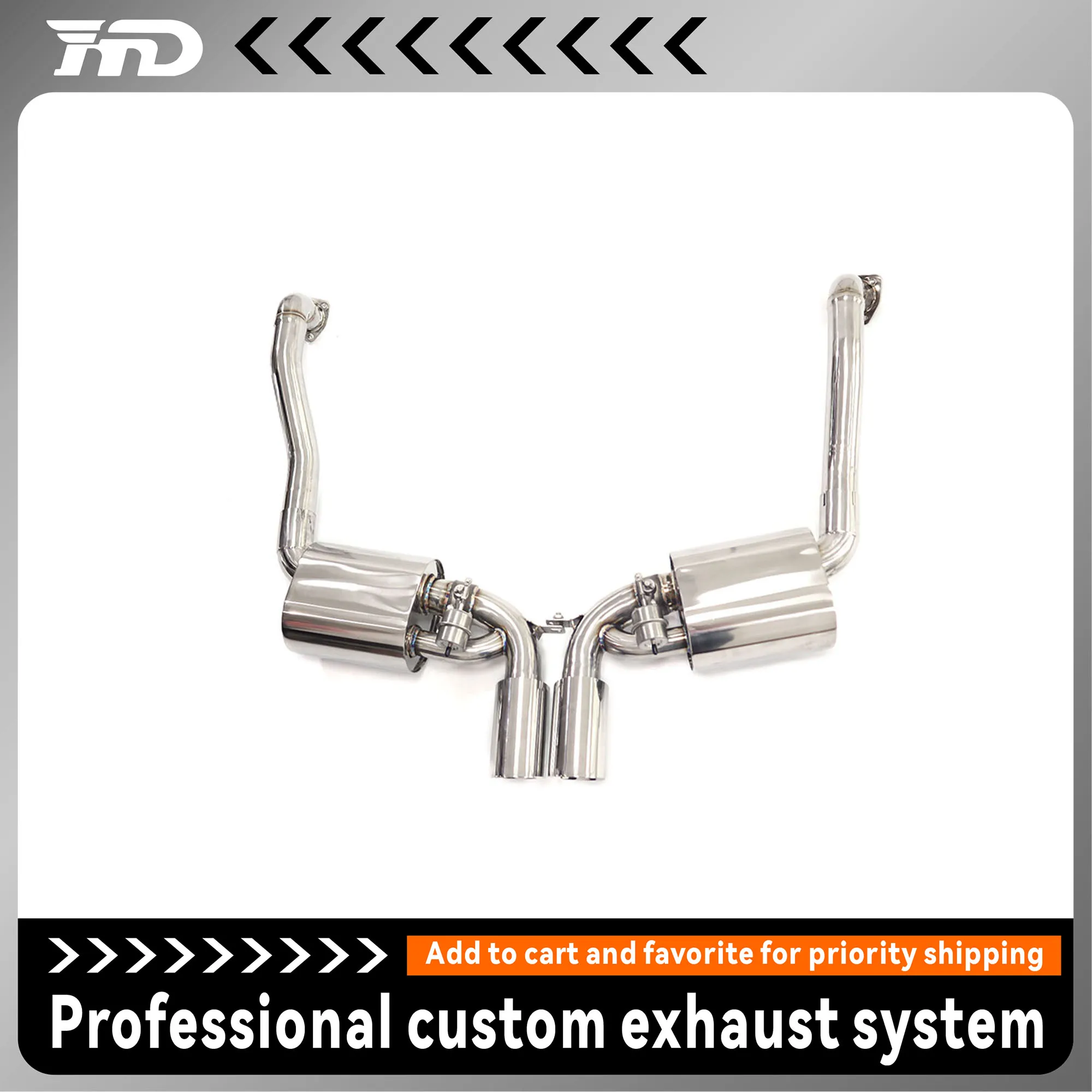 For Porsche CaymanBoxster 987.2 model exhaust catback performance modification HMD exhaust system modification